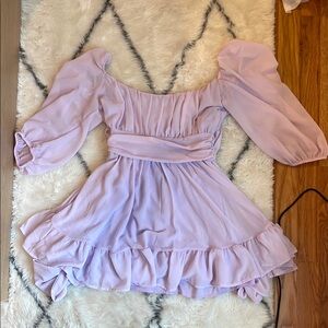 Lucy in the Sky Lavender Chiffon Dress